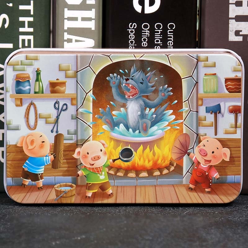 drewniane puzzle puzzle dla dzieci 60 sztuk żelaznego pudełka puzzle dla przedszkola wczesna edukacja drewniane zabawki 2025 - $27.99 –P6
