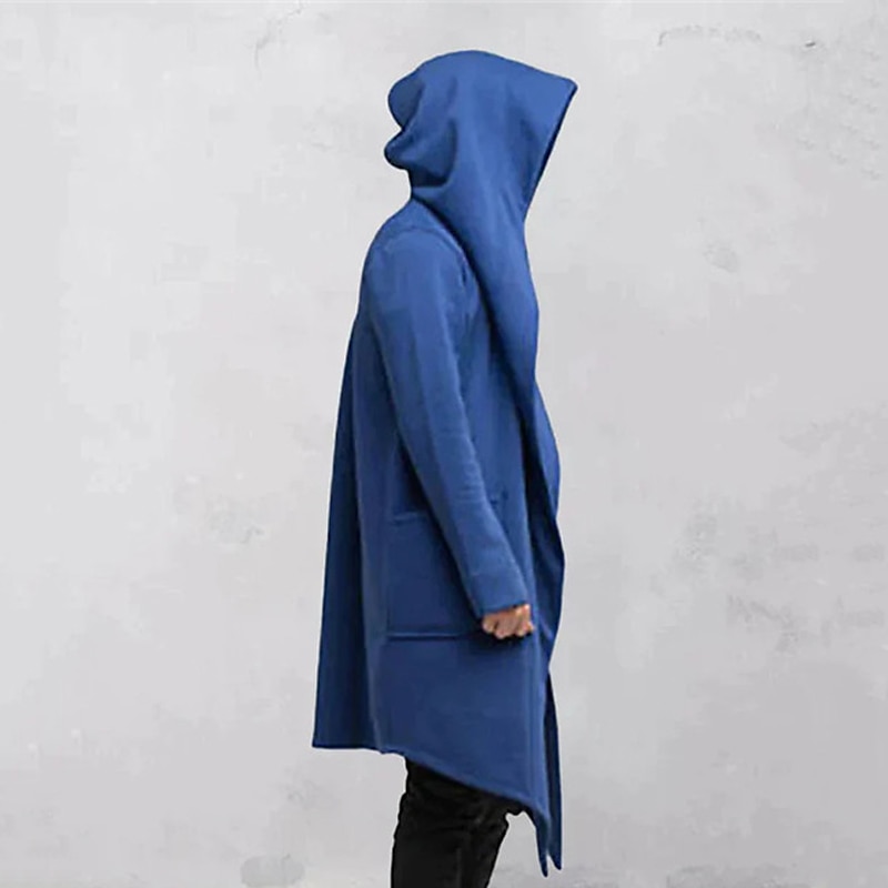Homens Casaco impermeável Capa com Capuz Ao ar livre Roupa Diária Outono & inverno Poliéster agasalhos Roupa Moda Roupa de rua Tecido Bolsos Com Capuz de 2025 por $7.99 –P6