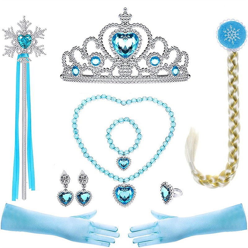 Frozen Cuento de Hadas Princesa Elsa Vestido de niña de las flores Disfraz de fiesta temática Vestidos de tul Cosplay Cosplay de película for Chica Niños Navidad Carnaval Mascarada Boda Invitado a la 2025 - $38.99 –P5