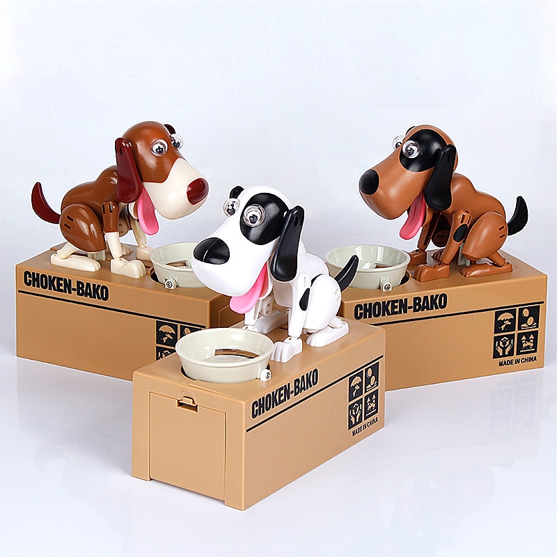 hebzuchtige hond eet geld hond bespaart geld busje puppy speelgoed munt hond kinderen elektrische voorraadbus bespaart geld busje eet geld 2025 - $23.99 –P2