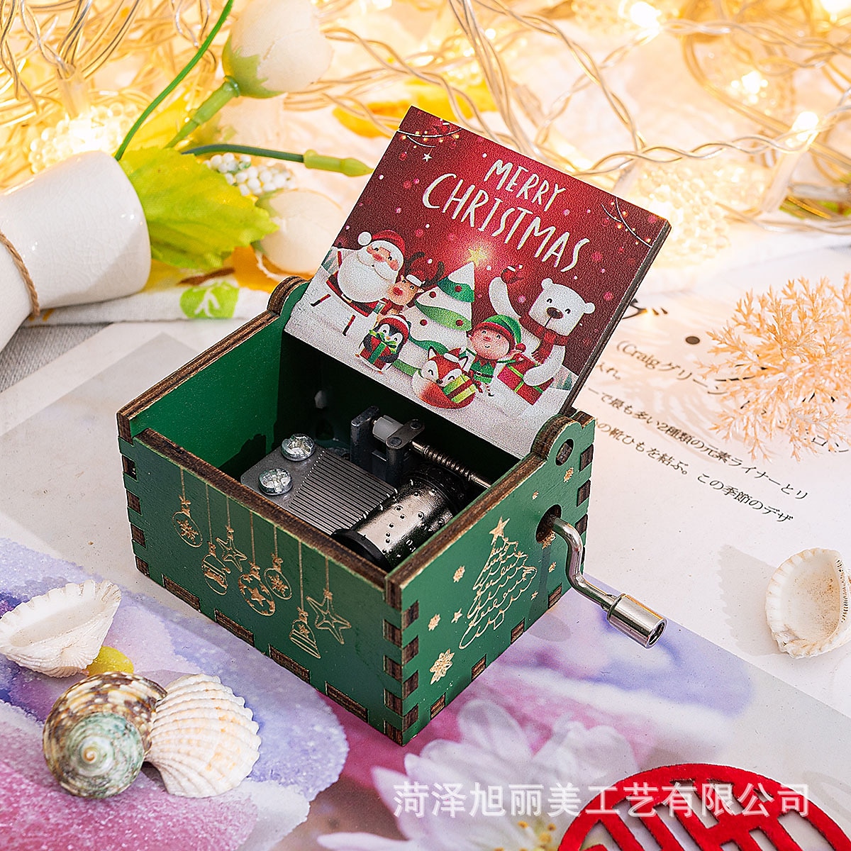 entzückende, antik geschnitzte, handgekurbelte Spieluhr aus Holz – perfektes Weihnachtsgeschenk für Kinder, Mama, Papa, Freunde und mehr! 2025 - $9.99 –P3
