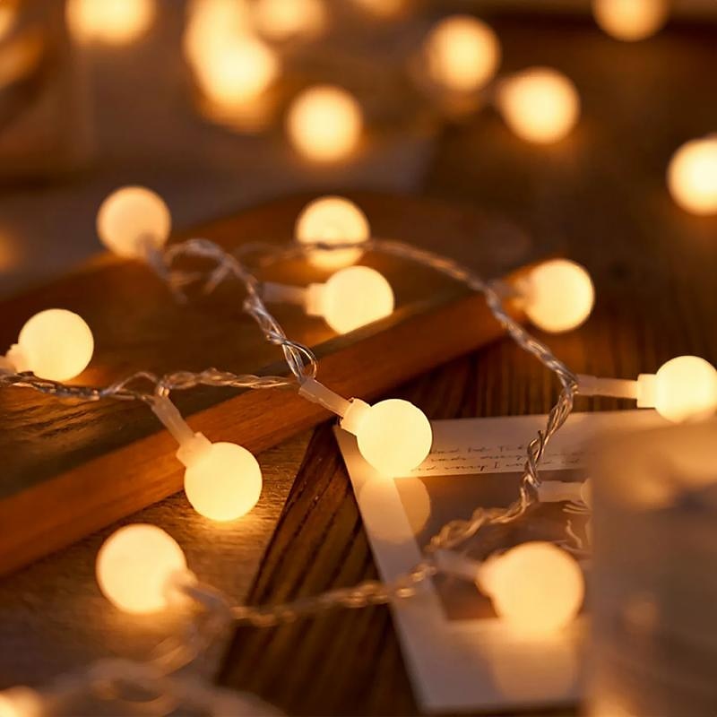 LED String Lights 3M-20LED 6M-40LED 10M-80LED Ball Lights USB Bulb Light String Waterproof Outdoor Wedding Christmas Holiday 2025 - $6.99 –P18