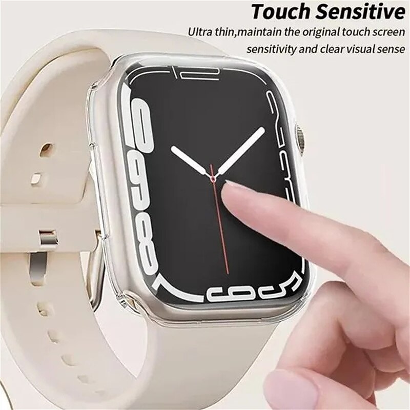 Совместим с Apple Watch Series 8 7 45mm / Series 8 7 41mm / Series 6 5 4 SE 44mm / Series 6 5 4 SE 40mm / Series 3 2 1 42mm Все вокруг защитное Защита от удара ТПУ Часы Крышка 2025 - $6.99 –P8