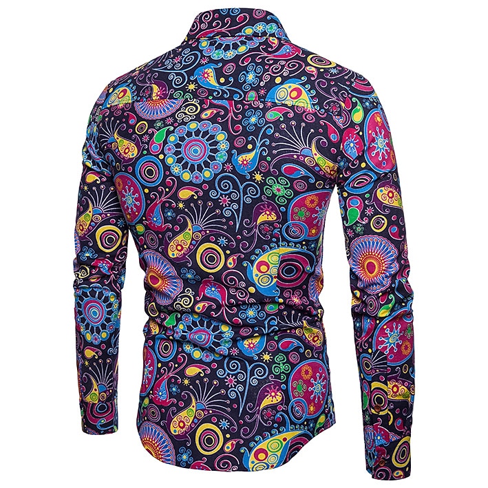 2026年 男性用 レトリ／ヴィンテージ ヒッピー 1970年代 コスチュームアクセサリーセット ブラウス / シャツ コスプレウィッグ  のために  ハロウィーン マスカレード  コレクション – $43.99 –P4