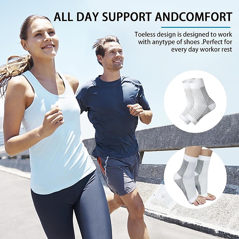 2pairs Neuropathy socks for Women and Men Ankle brace Socks and Tendonitis compression socks For Pain Relief and Plantar Fasciitis for women and man Ankle compression sleeve for ankle swelling 2025 - $9.49 –P4