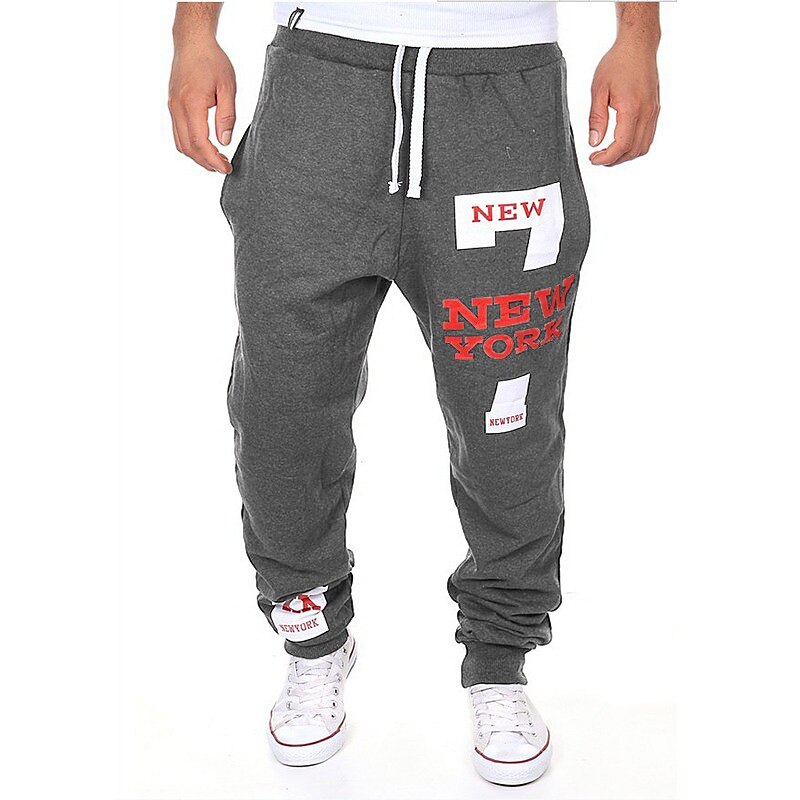 Miesten Veryttelyhousut Lenkkeilijät Jogger Kurenauha Kirjain Kirjain ja numero Pidä lämpimänä Hengittävä Urheilullinen Urheilu- ja treenivaatteet Viikonloppu Rento / urheilullinen Hip Hop Ohut 2025 - $13.99 –P7