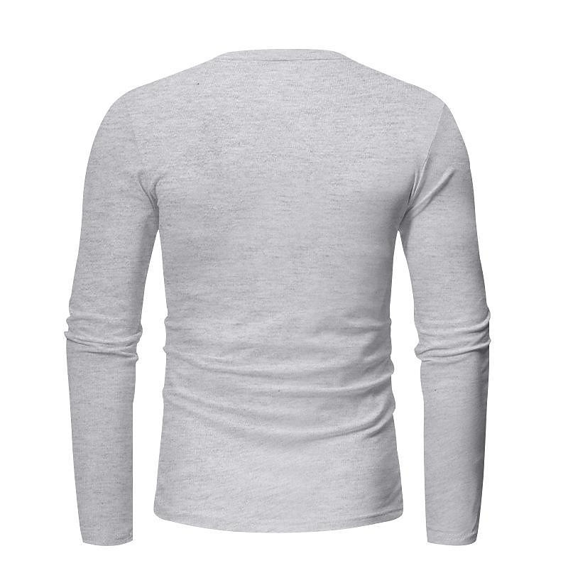 Herr Henleytröja T-shirtkostymer Träningsoverall Tennisskjorta Långärmad Henley Vår & Höst Slät Gymnastik Ledigt 2 st Semester Dagliga kläder Sportkläder Svart Vit Marinblå Topp t-shirt för män 2025 - $45.99 –P8