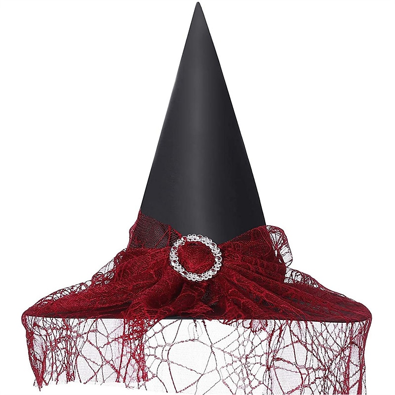 Cosplay Dekorasjon Rekvisitter Kvinnelig Trollmannhette Voksen Heks Hodepryd Barns Feriehette Polyester Taff Walpurgisnatt 2025 - $9.49 –P6