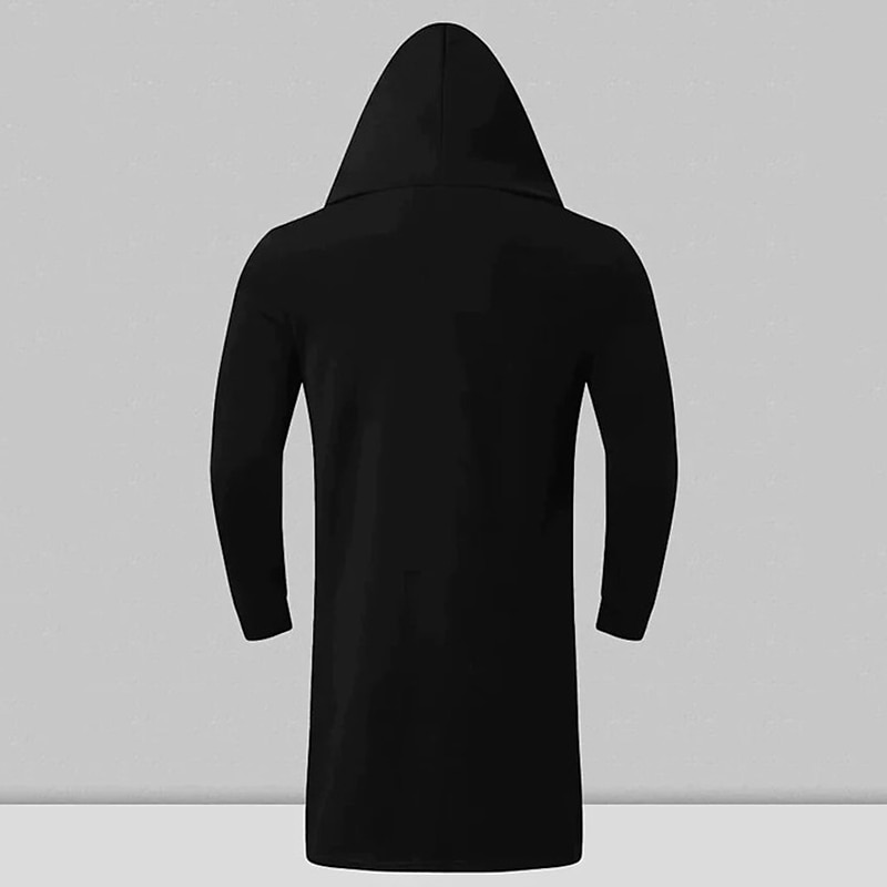 Homens Casaco impermeável Capa com Capuz Ao ar livre Roupa Diária Outono & inverno Poliéster agasalhos Roupa Moda Roupa de rua Tecido Bolsos Com Capuz de 2025 por $7.99 –P12