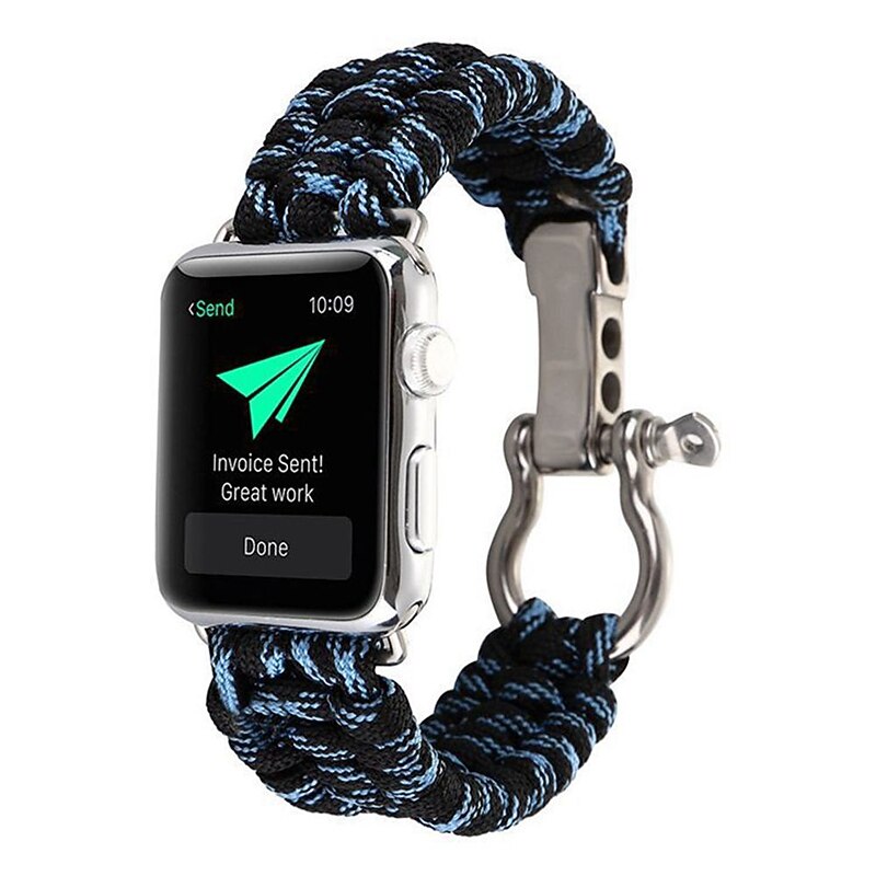 1 pacote Corda trançada artesanal Compatível com Pulseira Apple Watch 38mm 40mm 41mm 42mm 44mm 45mm 49mm Entrançado Elástico Ajustável Tecido pulseira de substituição para iwatch Ultra 2 Series 9 8 7 de 2025 por $12.99 –P13