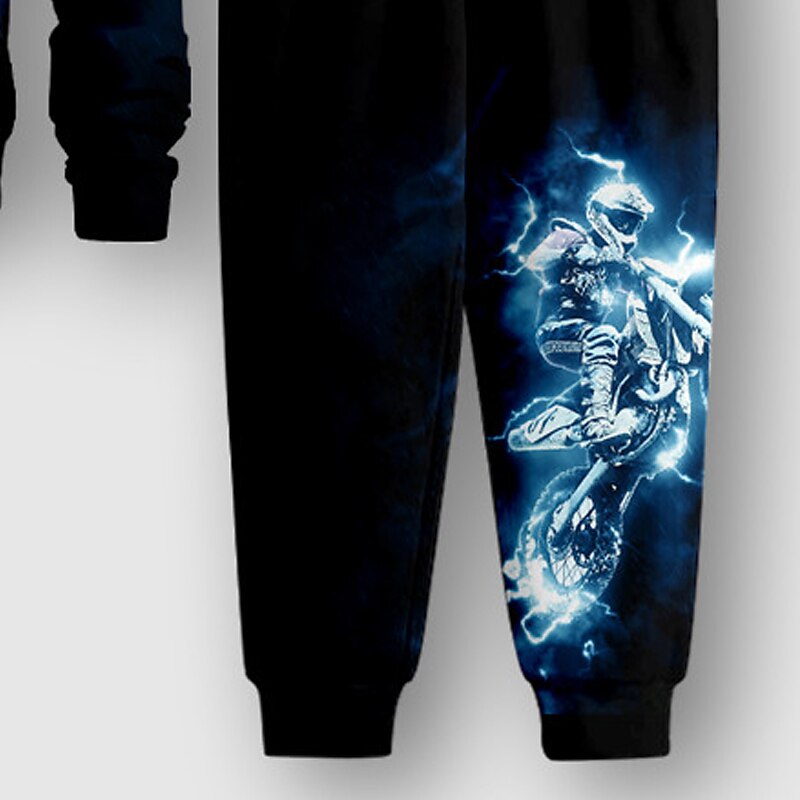 Chico 3D Graphic Conjunto de sudadera y pantalón deportivo Conjunto Manga Larga Impresión 3d Otoño Invierno Activo Moda Fresco Niños 3-12 años Cuello Barco Exterior Vacaciones Calle Ajuste regular 2025 - $23.99 –P5
