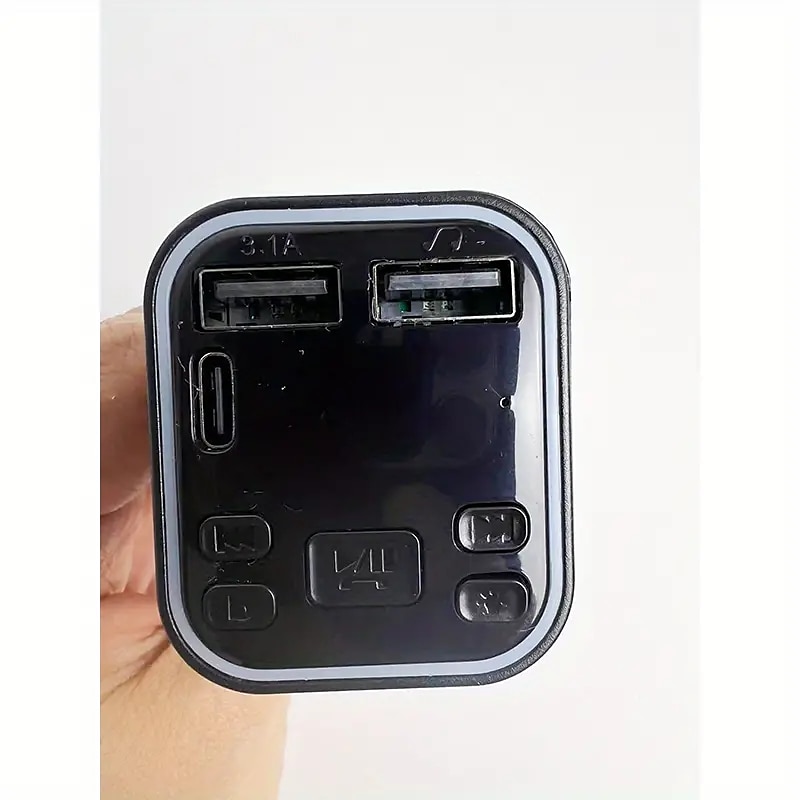طقم سيارة Bt جهاز إرسال FM Pd Type-C Dual USB 3.1A شاحن سريع ملون ضوء محيطي جهاز استقبال الصوت يدوي mp3 سيارة لاسلكية مشغل mp3 2025 - $12.99 –P3