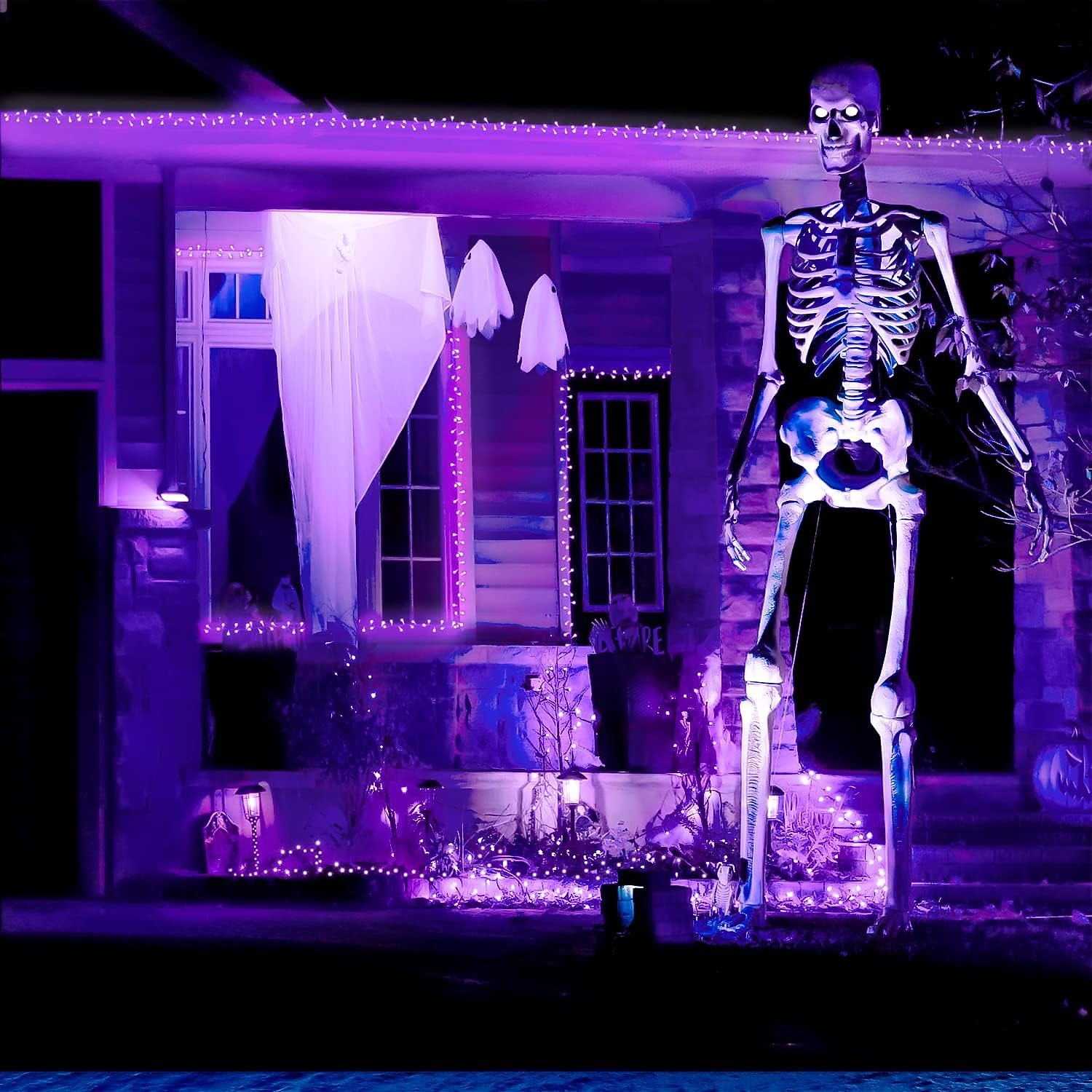 Halloween Noël boîte à piles étanche guirlande lumineuse 8 fonctions télécommande intérieure et extérieure cour jardin décoration de mariage lumière 4m-30leds/6.5m-50leds/10m-100leds de 2025 ? $15.99 –P6