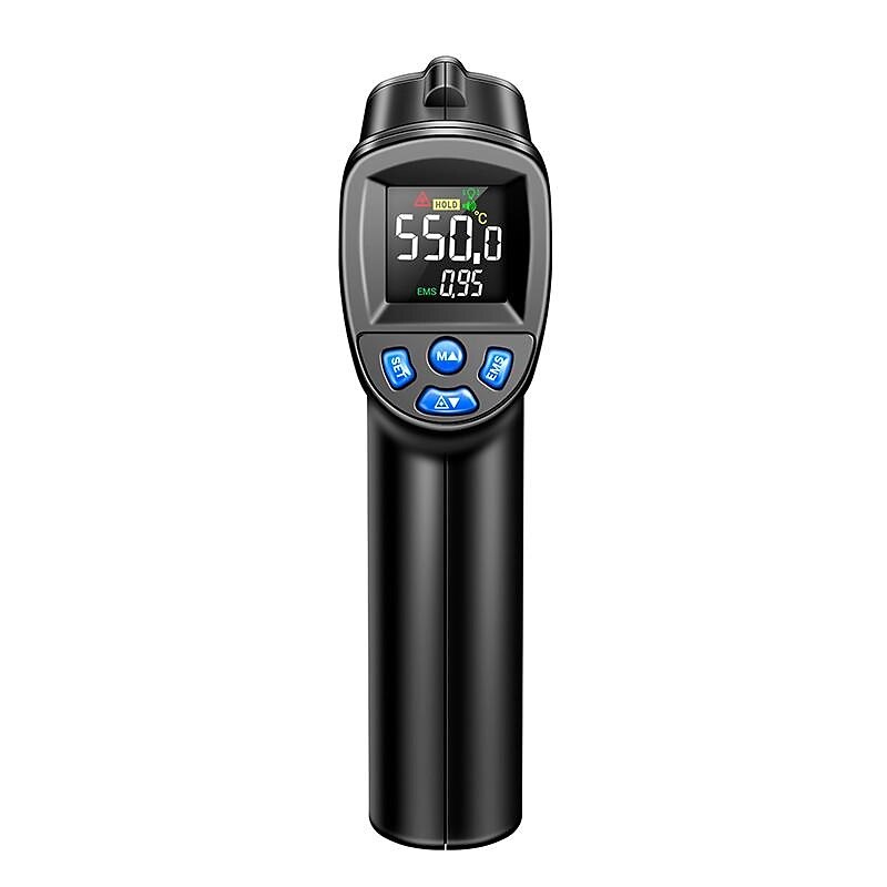 1 قطعة -50c-550c (-58f-1022f) مقياس حرارة رقمي بالأشعة تحت الحمراء غير متصل بمقياس درجة الحرارة بشاشة LCD بيروميت (بدون بطارية) 2025 - $27.99 –P3