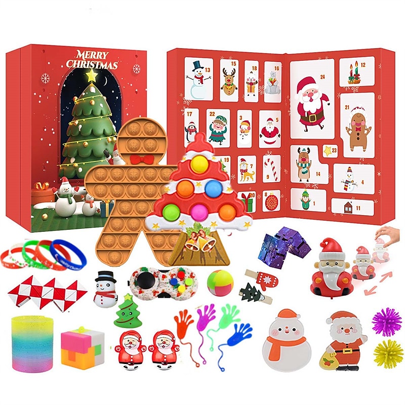 Decompression Christmas Countdown Calendar Blind Box Set Decompression Christmas Countdown Blind Box Gift Toy for Christmas Gifts 2025 - $26.99 –P1