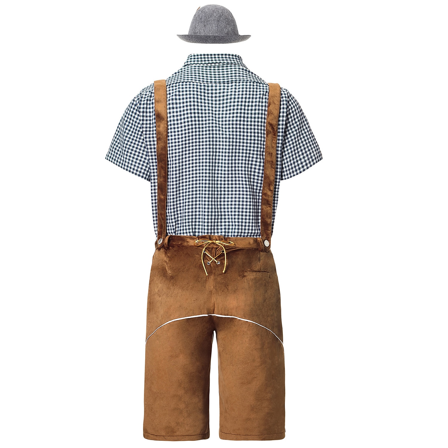 Oktoberfest lederhosen Skjorta Bayersk Bavarian Tyska Ängar Herr Traditionell stil tyg Blus Shorts Hatt 2026 - $66.99 –P20