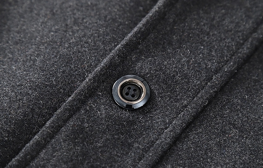 Men's Winter Coat Wool Coat Overcoat Business WorkWear Winter Wool Windproof Warm Outerwear Clothing Apparel Basic Essential Solid Colored Turndown 2025 - $58.99 –P11