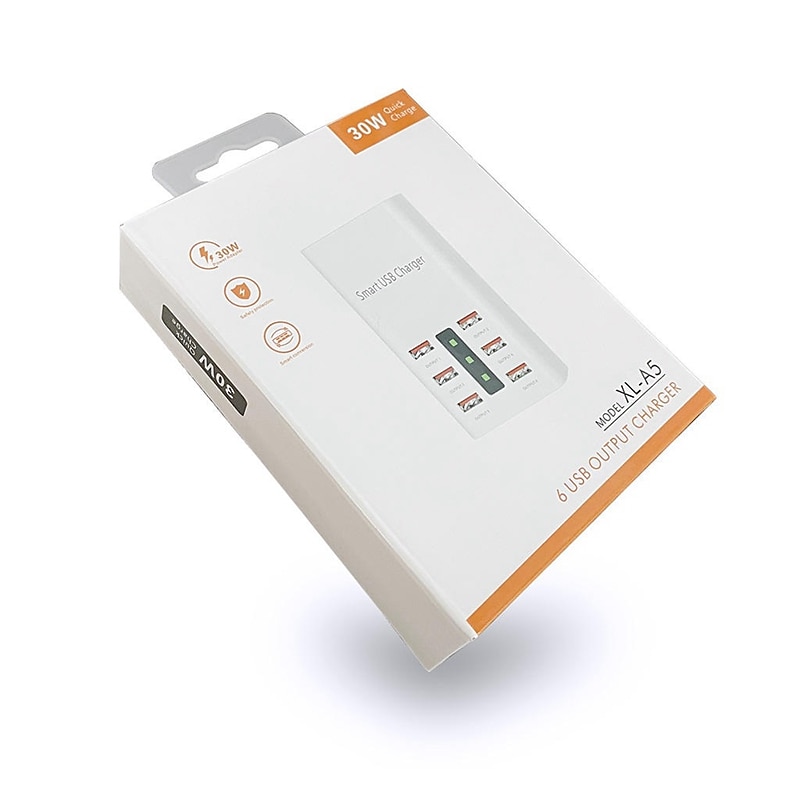USB 2.0 Naben 6 Häfen 6-in-1 USB-Hub mit RJ45 5 V / 2A Stromversorgung Für Tablet PC Smartphone 2025 - $15.99 –P7