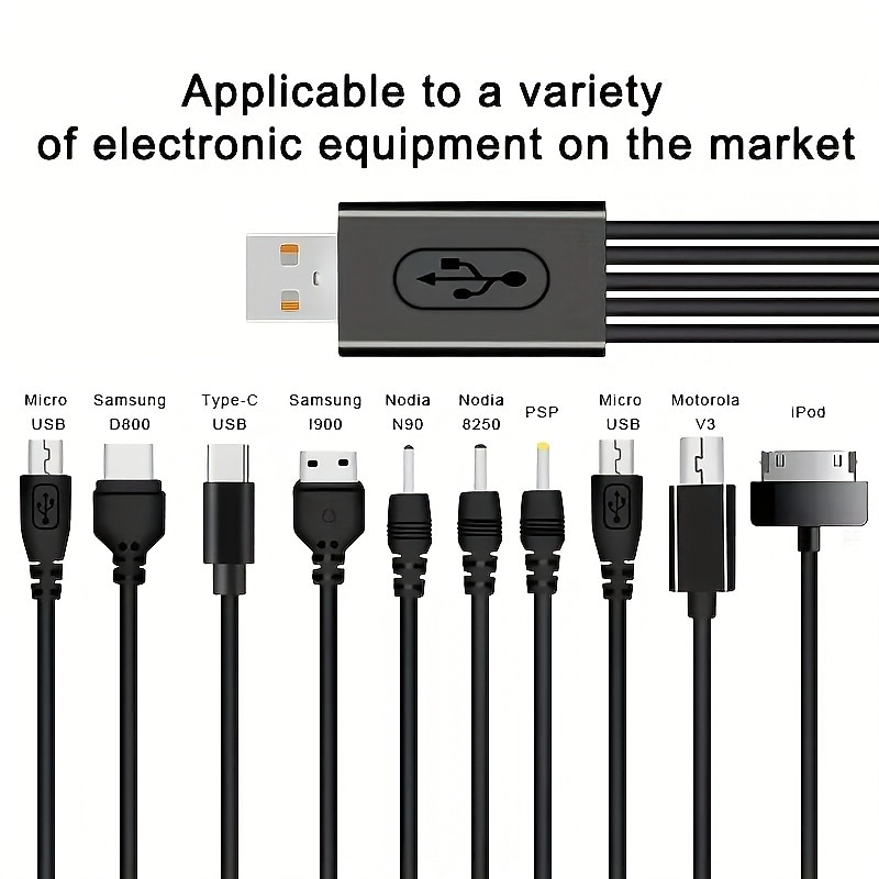 10-in-1 Data Wire Fast Charging For All Your Devices - Compatible With SP/3DS/NDSL/WiiU/PSP! 2025 - $10.99 –P4