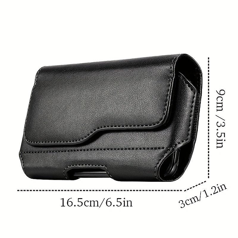 Модный мужской горизонтальный кожаный поясной чехол, кобура, чехол с рукавом, держатель для телефона, поясная сумка, мужская повседневная дорожная уличная поясная сумка 2026 - $7.99 –P11