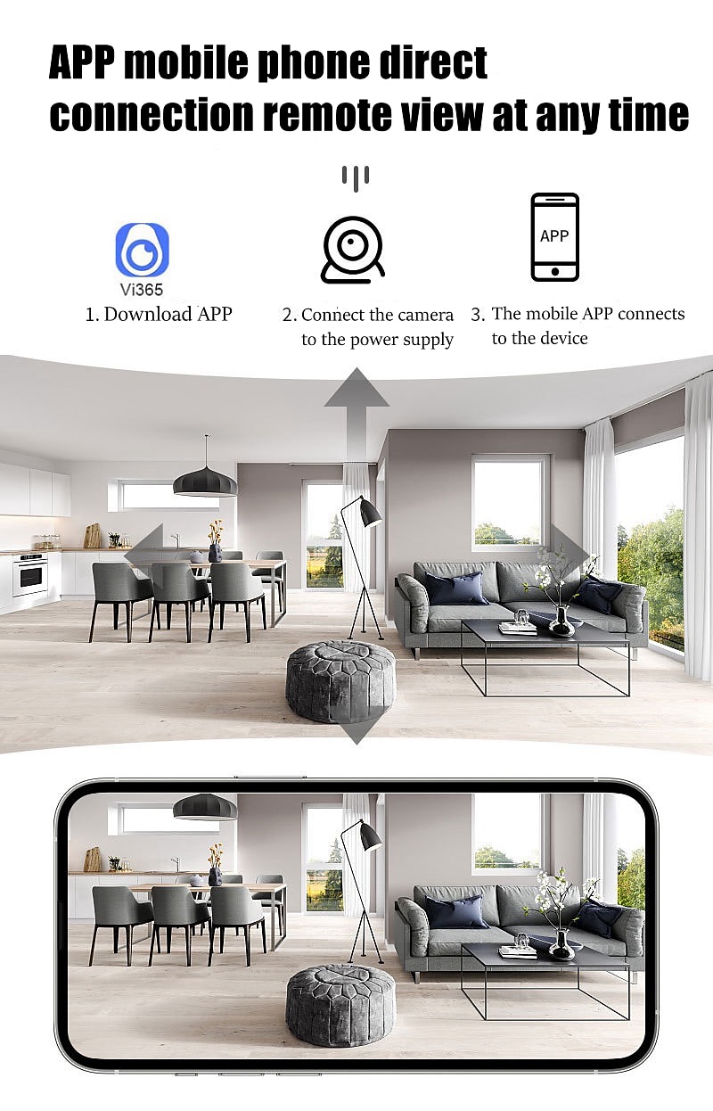 visione notturna senza fili wifi a infrarossi sicurezza domestica monitoraggio della rete supporto rilevamento allarme mobile visualizzazione in tempo reale del 2025 a $23.99 –P3