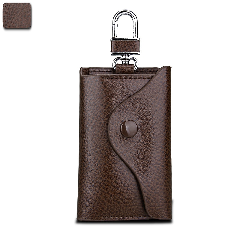 Portachiavi in Vera Pelle da Uomo - Portafoglio Multi-Funzionale con Portachiavi Portacarte di Credito Clip per Soldi del 2025 a $17.99 –P8