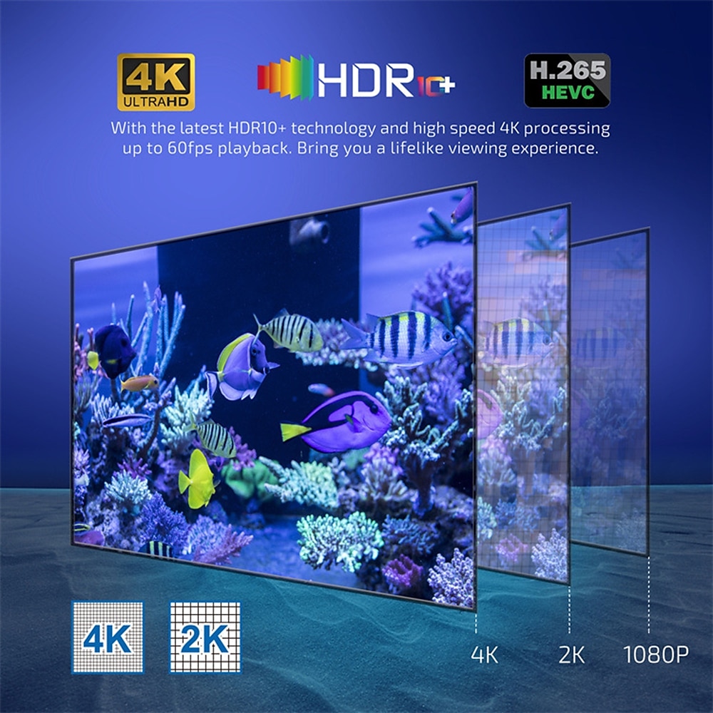 TV98 Android 11.0 TV Box Quad Core V11 8GB 16GB 2.4G/5G Dual-band WIFI 4K Media Player Set-top Digital Television LAN 100M/1000M 2025 - $55.99 –P5