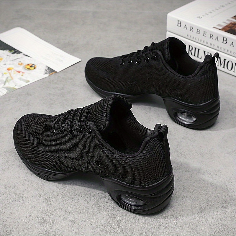 tênis de dança de malha leve femininos – sapatos de jazz respiráveis com cadarço para fitness, zumba e dança hip-hop de 2025 por $34.99 –P8