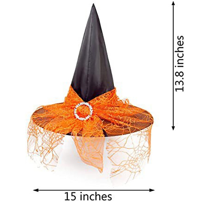 Cosplay Dekorasjon Rekvisitter Kvinnelig Trollmannhette Voksen Heks Hodepryd Barns Feriehette Polyester Taff Walpurgisnatt 2025 - $9.49 –P3