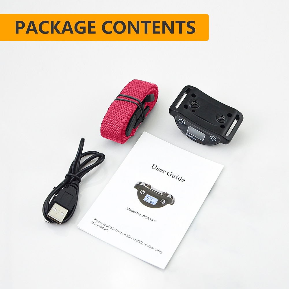 No shock Auto anti-bark collar for dogs and cats IP65 waterproof LCD screen to check power level two anti-barking modes 2025 - $41.99 –P5