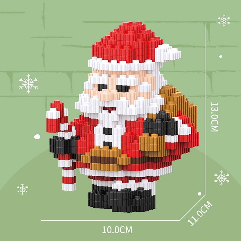 celebrità di internet natale piccoli blocchi di particelle per bambini e bambine piccolo regalo combinazione puzzle giocattolo compatibile decorazioni per regali di natale del 2025 a $13.99 –P10