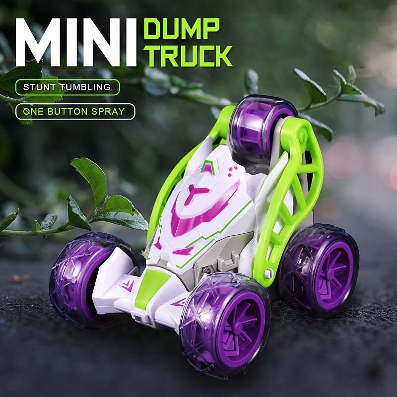 Mini Stunt Dump Car Charging Spray Remote Control Car Children's Toy Car Light 360 Rollover Car 2025 - $44.99 –P2