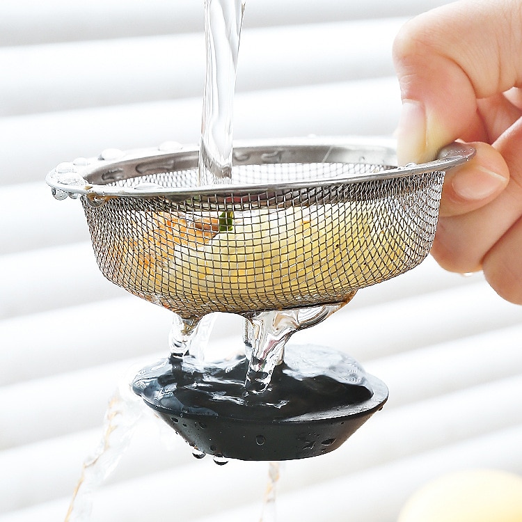 Filtro per lavello della cucina Filtri a rete per lavello in acciaio inox Utensili da cucina Scarichi a pavimento del bagno Raccogli capelli Filtro per rifiuti del 2026 a $9.99 –P7