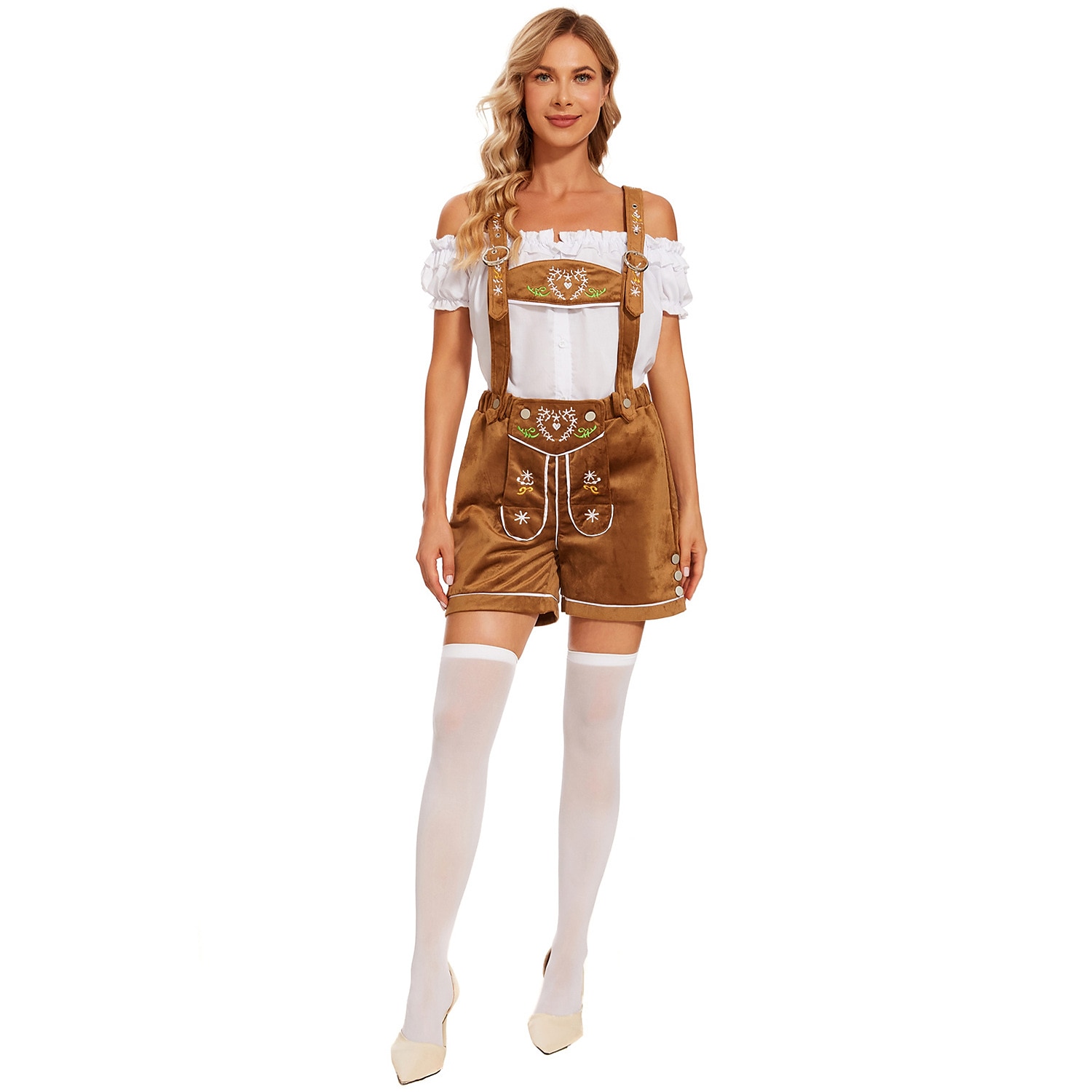 Oktoberfest Blouse / overhemd Lederhosen Alpine Hoed Beiers Bavarian Duits Weiden Dames Doek in traditionele stijl 2025 - $17.49 –P11