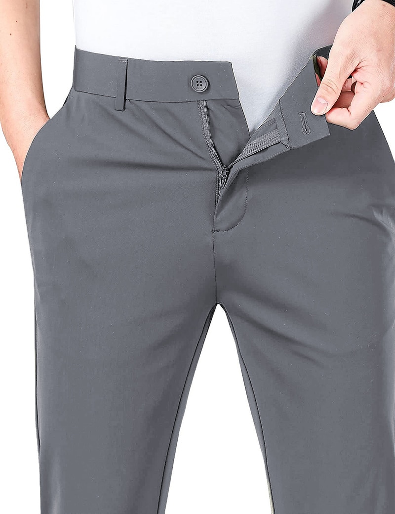 Voor heren Golfbroek Broek Vrijetijdsbroek Stretch broek Zak Effen Sneldrogend Lichtgewicht Volledige lengte Dagelijks Buiten Uitgaan Modieus Casual blauw Khaki 2026 - $20.99 –P12