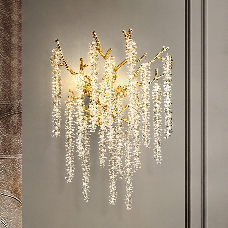 απλίκα τοίχου led κρυστάλλινο ρυθμιζόμενο 25/40cm g9 μινιμαλιστικό φωτιστικό τοίχου φωτιστικό εσωτερικού χώρου για κρεβατοκάμαρα σαλονιού 110-240v 2026 - $235.89 –P1