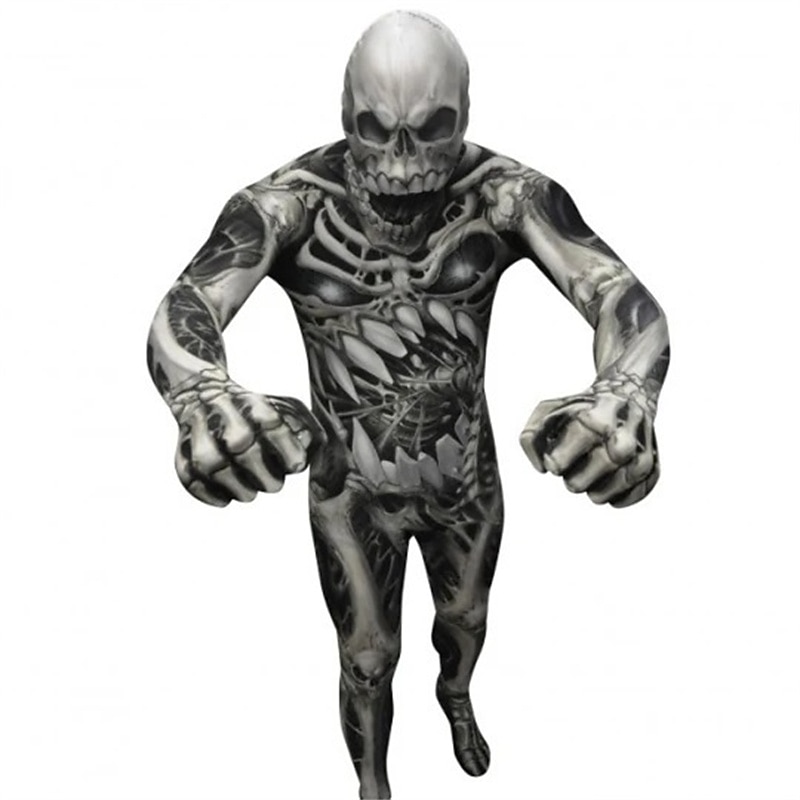 Traje de Cuerpo Completo Traje de cosplay Body Calavera Monstruo Zalgo Cosplay Niños Adulto Hombre Chico Carnaval Mascarada Mardi Gras Fiesta Víspera de Todos los Santos Rendimiento Disfrazarse 2026 - $37.99 –P14