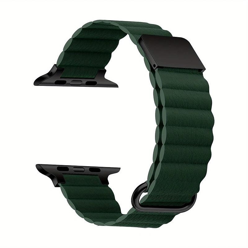 Συμβατό με Ζάντα ρολογιού Apple Watch 38mm 40mm 41mm 42mm 44mm 45mm 49mm Μεταλλικό κούμπωμα Γυναίκες άνδρες Δέρμα Ανταλλακτικό λουράκι ρολογιού για iwatch Ultra 2 Series 9 8 7 SE 6 5 4 3 2 1 2025 - $21.99 –P5