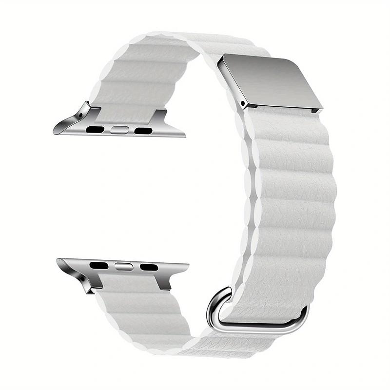 Συμβατό με Ζάντα ρολογιού Apple Watch 38mm 40mm 41mm 42mm 44mm 45mm 49mm Μεταλλικό κούμπωμα Γυναίκες άνδρες Δέρμα Ανταλλακτικό λουράκι ρολογιού για iwatch Ultra 2 Series 9 8 7 SE 6 5 4 3 2 1 2025 - $21.99 –P18