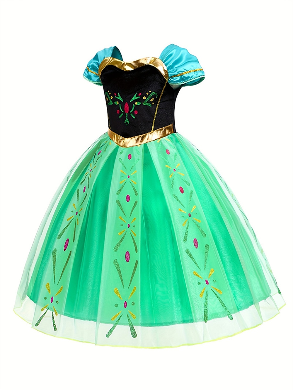Frozen DinBasme Prințesă Anna Rochie de fete cu flori Costum de petrecere tematică Rochii din tul Cosplay Film Cosplay for Fete Pentru copii Carnaval Mascaradă Nuntă Invitat la nunta 2025 - $33.99 –P4