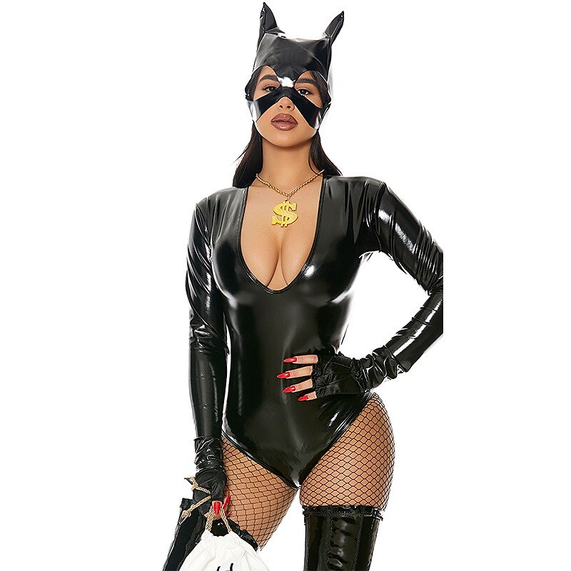 Fantasia animale Gatto Catwoman Tuta Tutine Per adulto Per donna