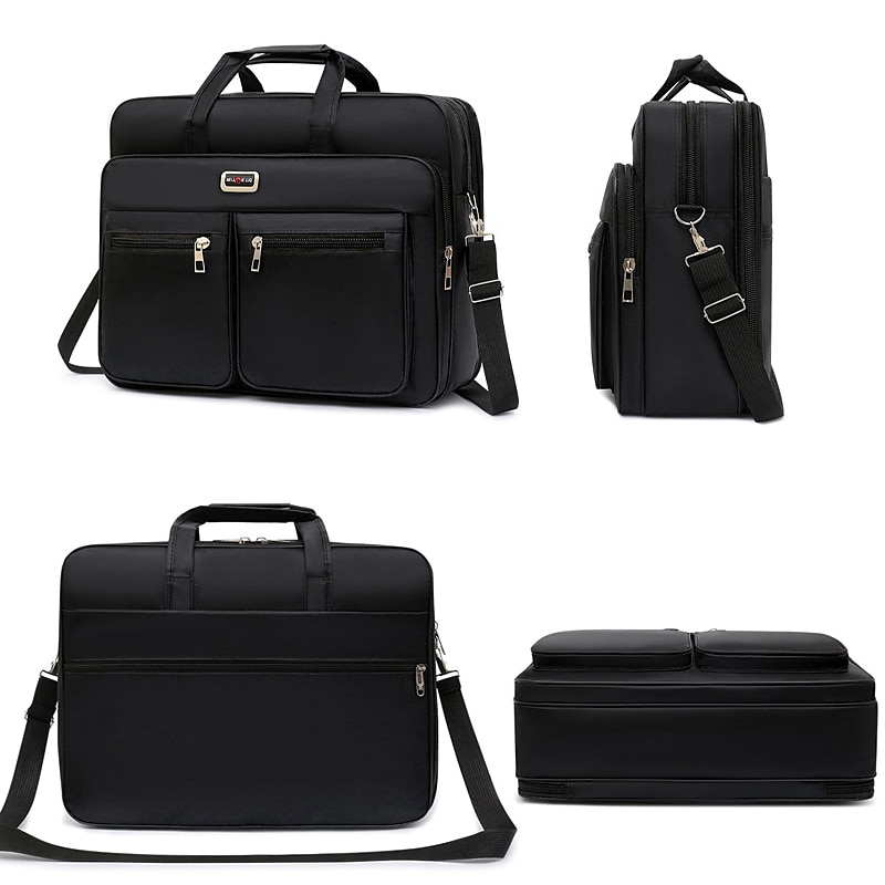 Men's Business Laptop Bag with Shoulder Strap, Water-Resistant Work Briefcase with Multiple Zipper Pockets for Office and Travel 2025 - $26.99 –P9