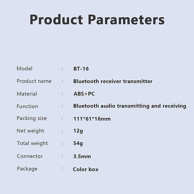 2025年 3.5 ミリメートル aux Bluetooth 5.2 トランスミッターレシーバーミニステレオワイヤレスオーディオアダプタードングル PC tv Bluetooth ヘッドフォンスピーカー  コレクション – $17.99 –P14