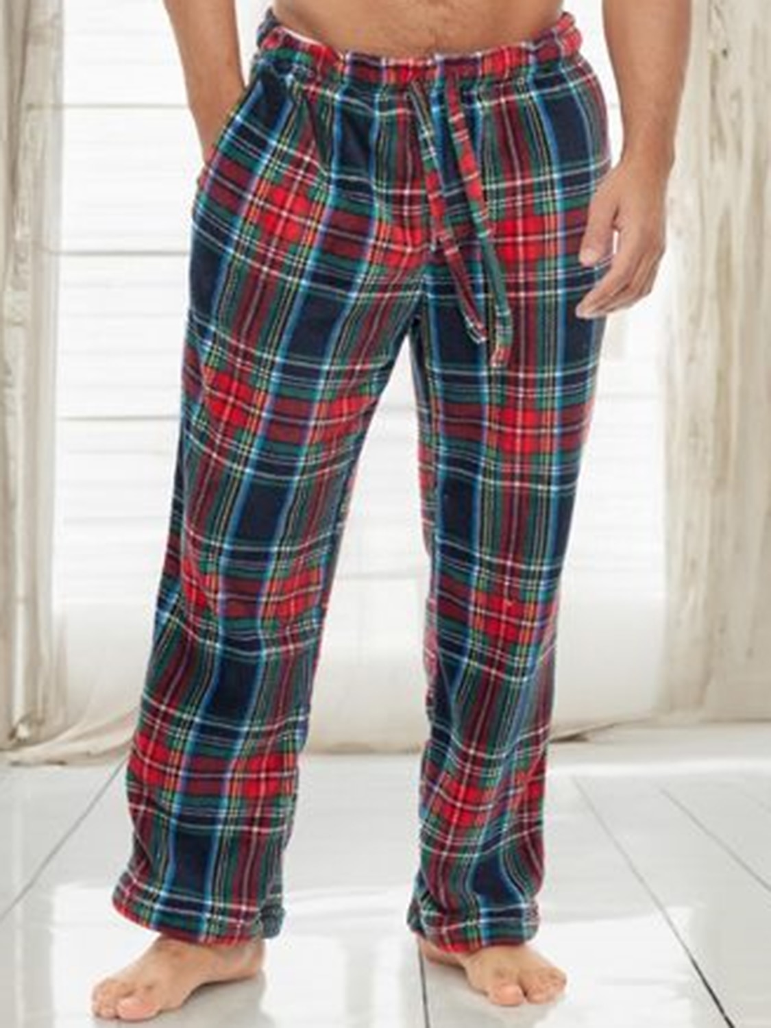 Miesten loungewear Flanelliset pyjamahousut Plaid housut Oleskeluhousut 1 pcs Skottiruutukuvio Graafiset tulosteet Tyylikäs Vapaa-aika Mukavuus Koti Päivittäin Flanelli Mukavuus Housut Kurenauha 2025 - $26.99 –P3