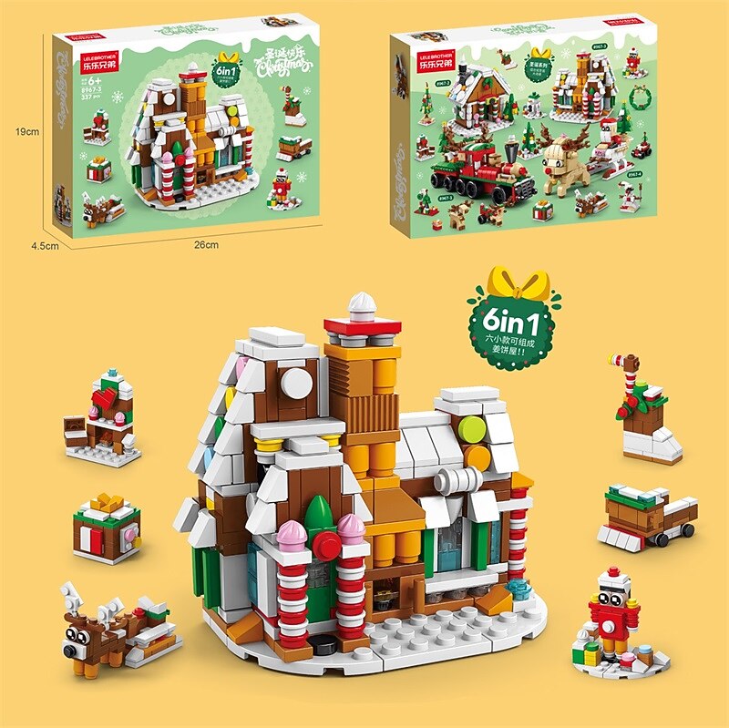 celebrità di internet natale piccoli blocchi di particelle per bambini e bambine piccolo regalo combinazione puzzle giocattolo compatibile decorazioni per regali di natale del 2025 a $13.99 –P2
