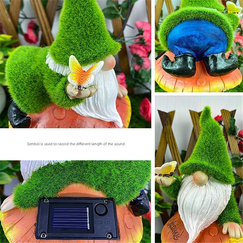Solar Energy Genie Mushroom Outdoor Courtyard Decoration LED Lamp Lawn Lamp Garden Statue Crafts 2025 - $42.99 –P7