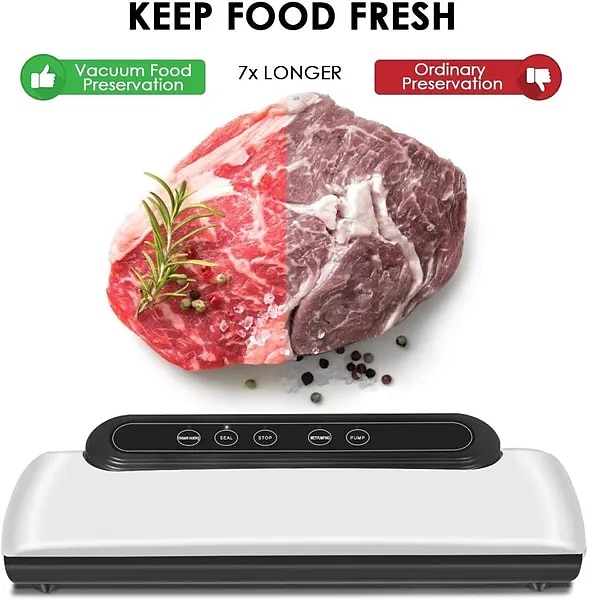 Vacuum Sealer Machine Automatic Food Sealer for Food Savers w/Starter Kit Led Indicator Lights Easy to Clean Dry & Moist Food Modes 2025 - $55.99 –P4