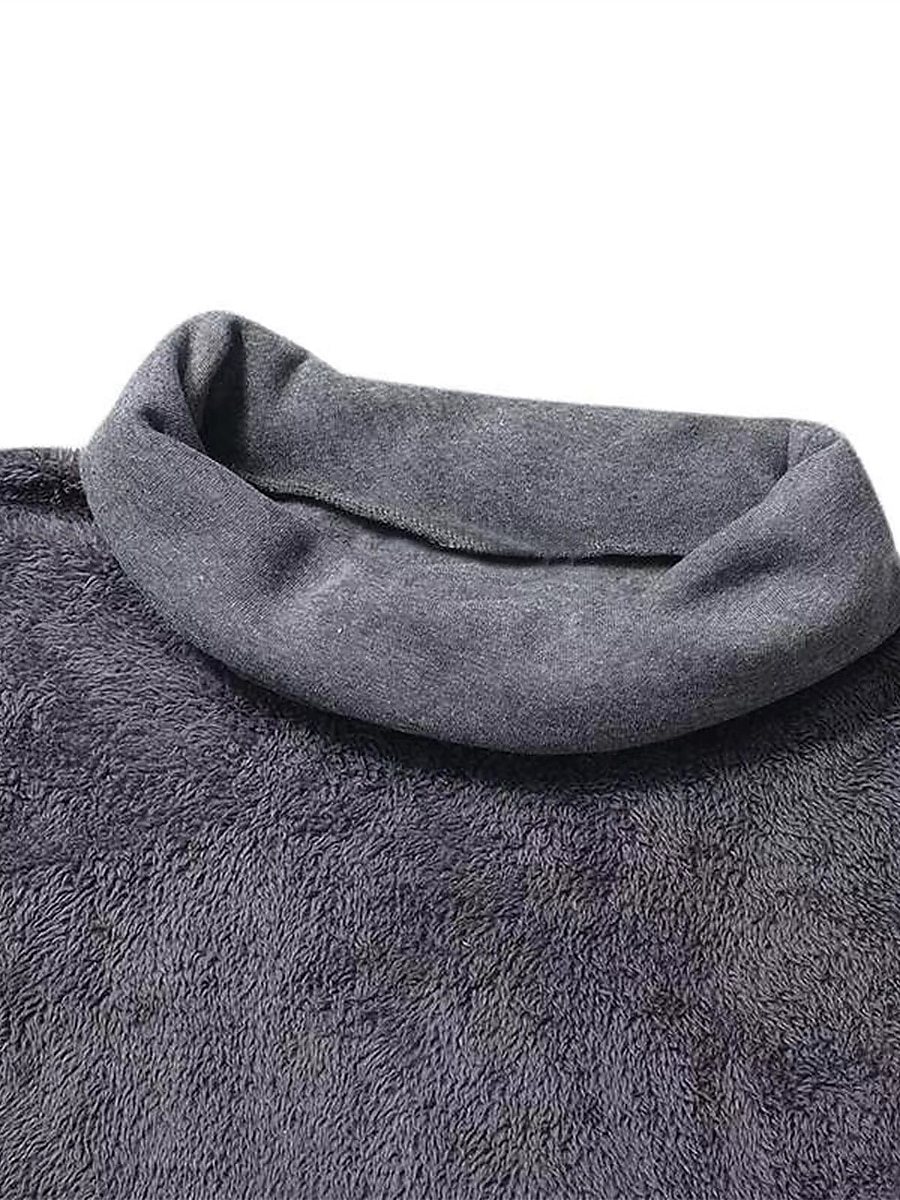 Robe casual Robe d'hiver Robe en coton et lin Femme robe longue Patchwork Fendu Extérieur du quotidien Sortie Actif Mode Col Roulé manche longue 2023 Ample Noir Gris M L XL XXL de 2025 ? $38.99 –P6