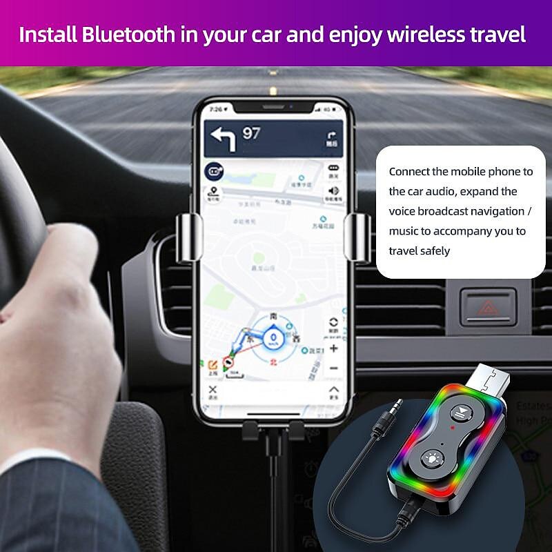 2025年 bt5.3 bluetooth アダプタ車用 3.5 ミリメートルジャック aux ケーブル bluetooth 5.3 5.0 4.2 4.0 レシーバートランスミッタースピーカーオーディオ音楽受信機  コレクション – $11.99 –P5