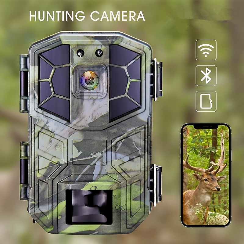 Hunting Camera 4K/1080P 2-inch Display 118.11inch Pixels Outdoor Camera IP66 Waterproof Night Vision Camera Include 32G SD Card Supports Wifi Connection To Mobile Phone (Battery Not Included) 2025 - AU $162.19 –P2